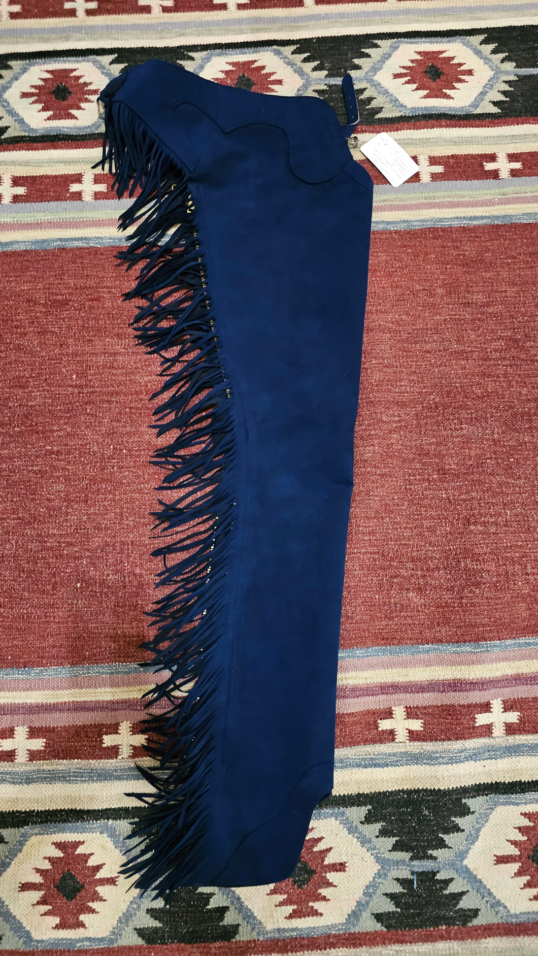 Pat's Chaps Navy Small Long Ultrasuede Chaps