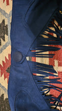 Pat's Chaps Navy Small Long Ultrasuede Chaps