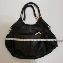 Black Faux leather Handbag Blinged