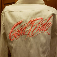 Good Ride M White Shirt Hot Pink Logo
