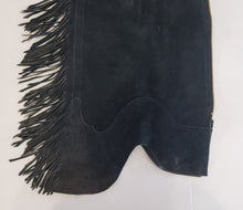 R Jean's Custom MEDIUM/LARGE LONGS YOUTH Navy TOP GRAIN SUEDE CHAPS