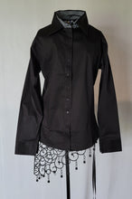 Faux Button Up Shirt with Full length Hidden Zipper by RHC
