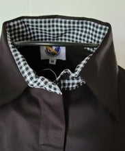 Faux Button Up Shirt with Full length Hidden Zipper by RHC
