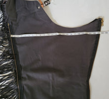 R Adult Medium Berry Fit Charcoal Ultrasuede Chaps