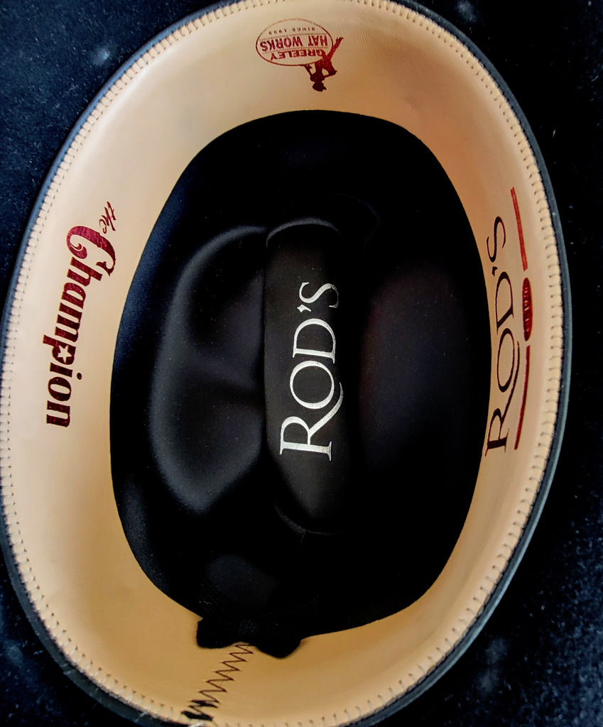 R Rods Greeley Beaver Black Hat 6 7/8 The Champion Rock & Rail