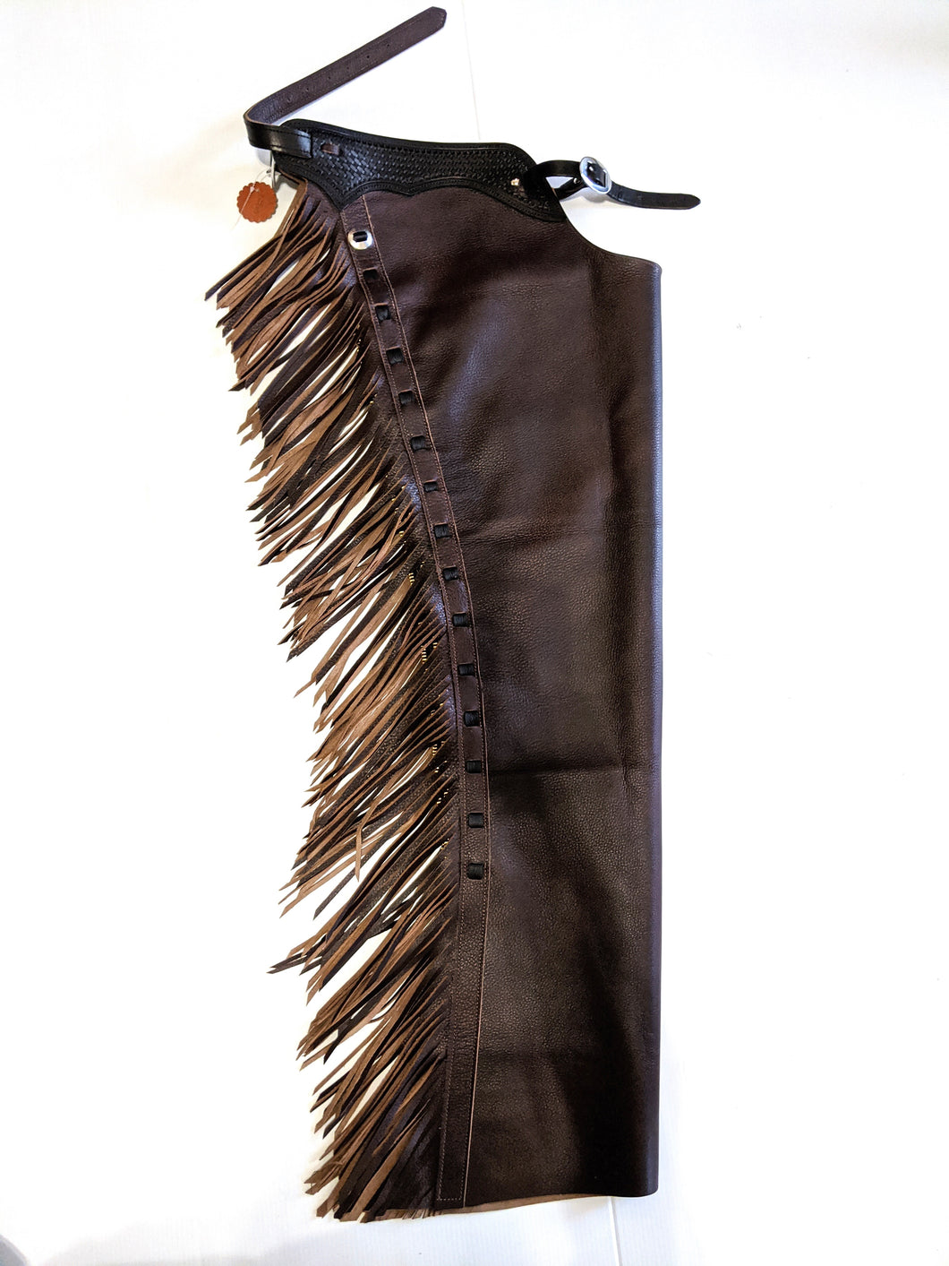 ** K Bar J Cowhorse Ranch Riding Chaps Black Yoke