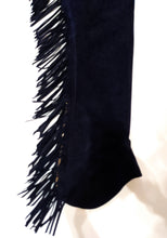 R Adult Small Hobby Horse Navy Ultrasuede Chaps