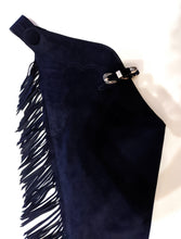 R Adult Small Hobby Horse Navy Ultrasuede Chaps
