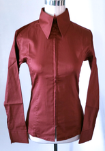 ZIP UP SHOW SHIRTS XS-4X Ladies Solid Colors