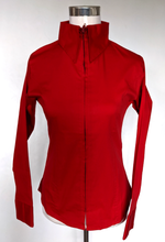 ZIP UP SHOW SHIRTS XS-4X Ladies Solid Colors