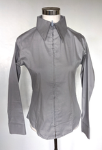 ZIP UP SHOW SHIRTS XS-4X Ladies Solid Colors