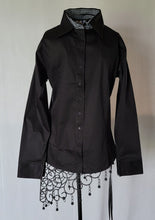 Faux Button Up Shirt with Full length Hidden Zipper by RHC