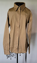 Faux Button Up Shirt with Full length Hidden Zipper by RHC