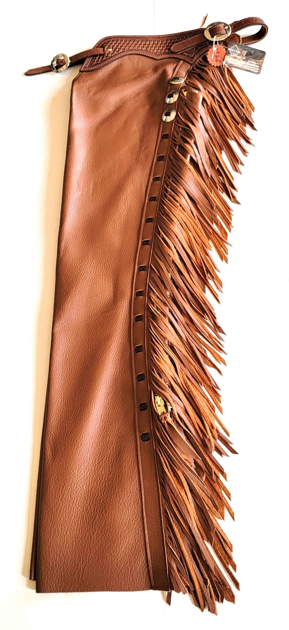 ** K Bar J Whiskey/ Caramel Cowhorse Ranch Riding Chaps
