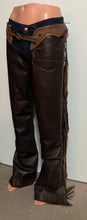 Chocolate w/ Copper Cast Grain K Bar J Fitted Cowhorse Chaps with a Pocket