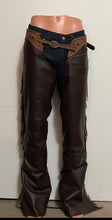 Chocolate w/ Copper Cast Grain K Bar J Fitted Cowhorse Chaps with a Pocket