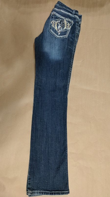 R Rock 47 Women's Jeans 5/6X34 EUC