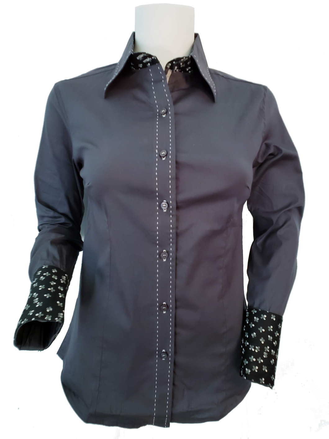 $29 SALE STEEL GREY CONTRAST SHIRT