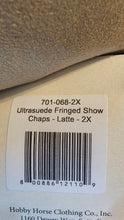 Adult 2X LATTE Hobby Horse Ultrasuede Chaps New