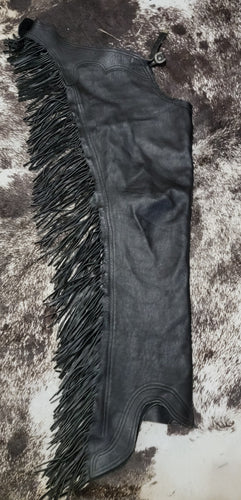 Go First Class Adult Small Black Chaps Smooth Leather