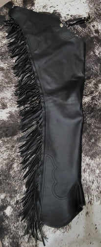 Hobby Horse Smooth Leather Black Chaps Adult Small NEW