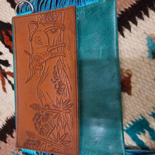 Turquoise Real Leather Designed Purse Handbag Custom