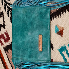 Turquoise Real Leather Designed Purse Handbag Custom