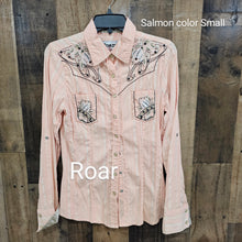 Roar Salmon Colored Shirt small