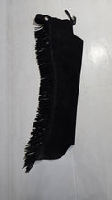 R Youth Large Congress Leather Suede Chaps Black