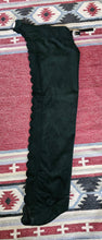 R Small Scalloped Ultrasuede Chaps Black