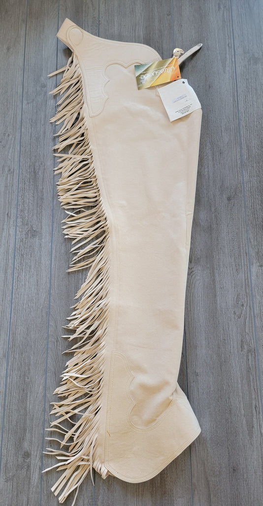 R Hobby Horse Sand Adult Large Ultrasuede Chaps New – Rock & Rail ...
