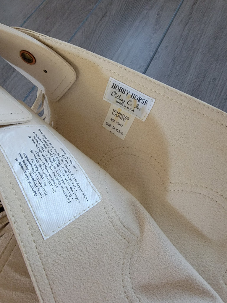 R Hobby Horse Sand Adult Large Ultrasuede Chaps New – Rock & Rail ...
