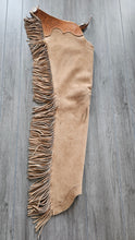 R Adult Medium Tan Suede Chaps Go First Class