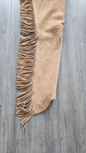 R Adult Medium Tan Suede Chaps Go First Class