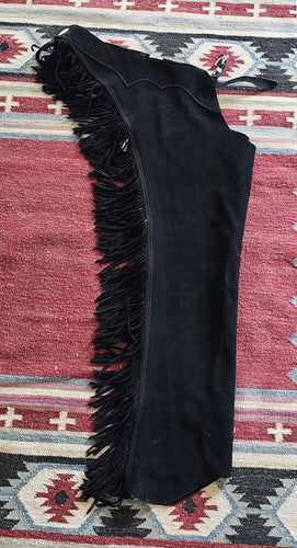 Rod's Black Suede Chaps Adult Medium