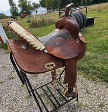 OG Billy Cook Barrel Saddle 15" Sulphur OK high back