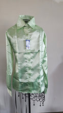 Hidden Zipper Sateen Satin 100% Polyester Shirts Vivid Colors