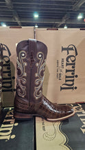 Ferrini Mens Chocolate Gator Print Boots size 10D