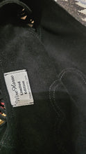R The Wire Horse Black Suede Youth Medium Large Long Chaps