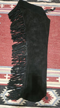 R Black Suede Chaps Adult Small