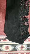R Black Suede Chaps Adult Small