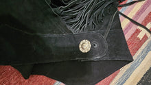 R Black Suede Chaps Adult Small