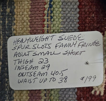 Heavyweight Black Suede Chaps Adult Small Short