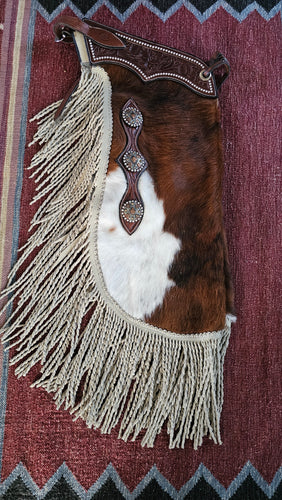 HAIR ON HIDE Chinks Twisted Fringe John Clark Leather