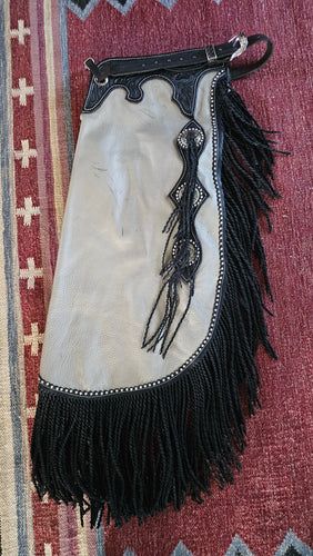Grey Chinks Twisted Fringe John Clark Leather