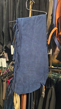 Navy Ultrasuede Medium Long Chaps