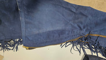 Navy Ultrasuede Medium Long Chaps