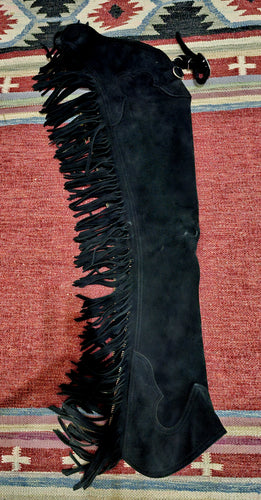 Youth Small Wire Horse Suede Black