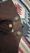 Berry Fit Chocolate Ultrasuede Chaps Large New