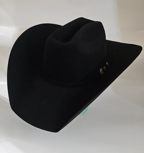 Kendalls Greeley 6 7/8 100X Pure Beaver Hat 4.25 Brim Black Perfect!
